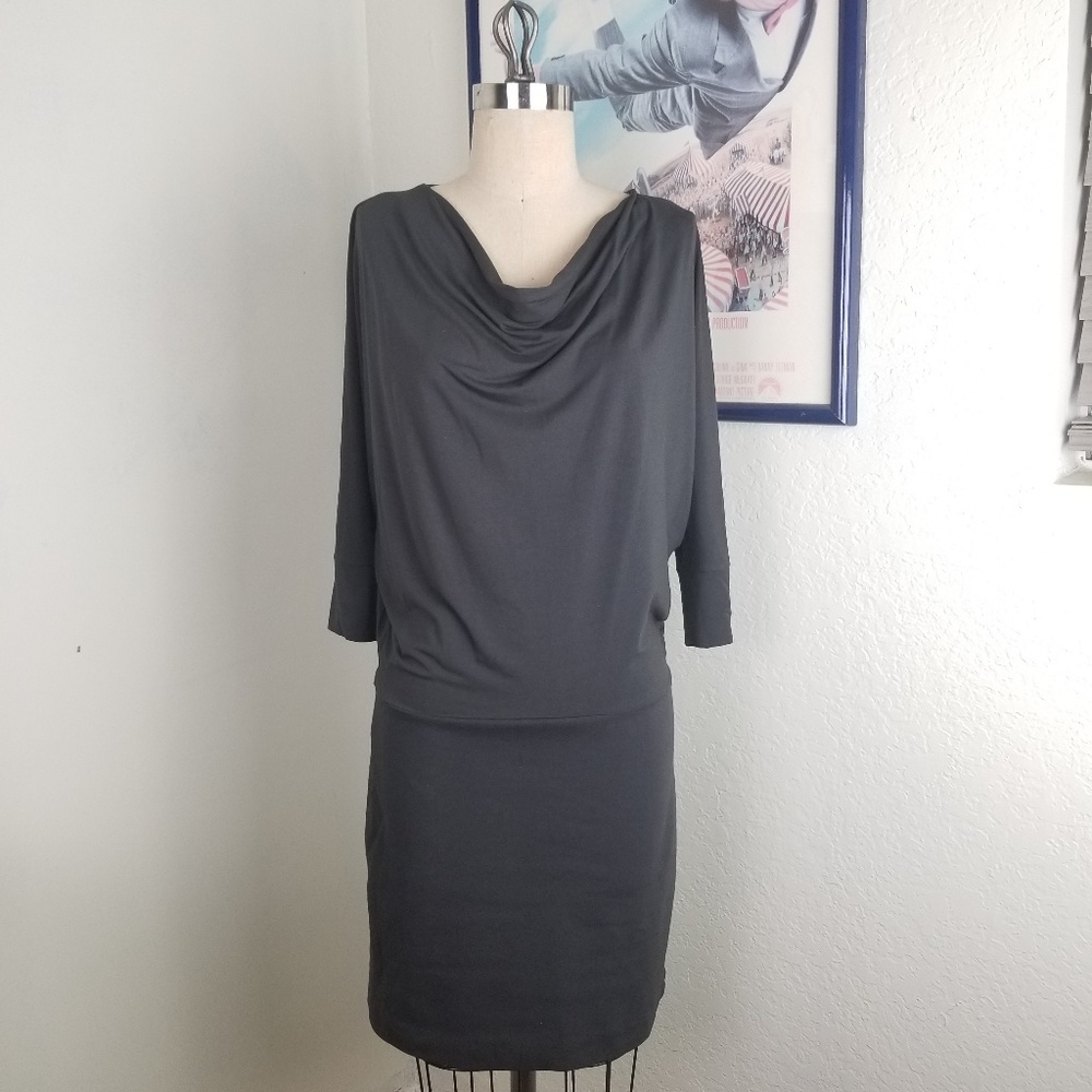 Vince Black Dress Dolman Sleeves Small